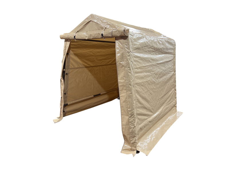 6x8 Portable Storage Shed -Tan