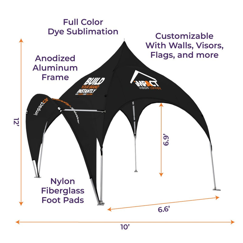 Custom Printed Expo Dome Aluminum Frame Canopy