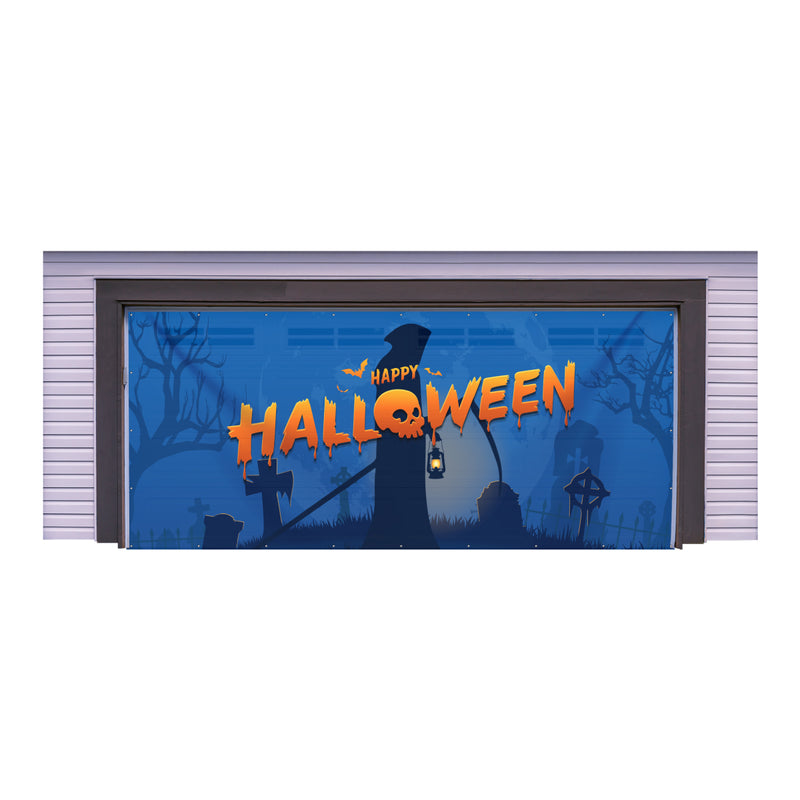 Halloween Two Door Garage Banner