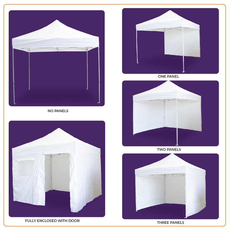 10x10 Fabric Kit Canopy Top Cover Side Wall Kit Enclosure for Pop Up Canopy