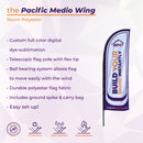 Custom Printed Wing Flag - Pacific