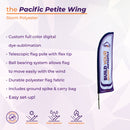 Custom Printed Wing Flag - Pacific