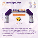 Custom Printed Tube Rectangular Inflatable Arch