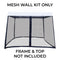 Pop Up Canopy Tent Slant Leg Mesh Sidewalls Mosquito Netting