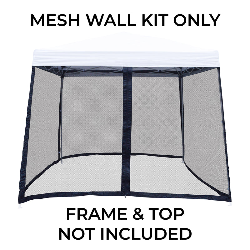 Pop Up Canopy Tent Slant Leg Mesh Sidewalls Mosquito Netting