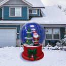 5 ft Christmas Inflatable Santa Claus in Snow Globe