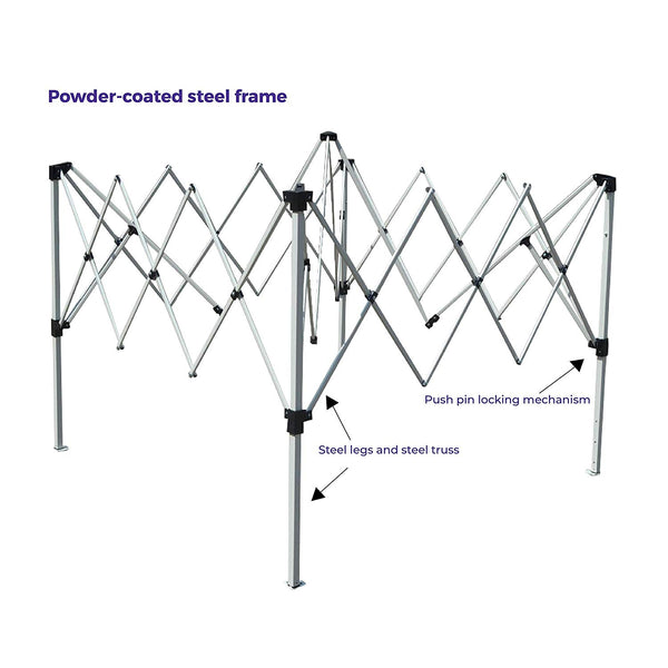 10x10 Slant Leg Replacement Frame Only