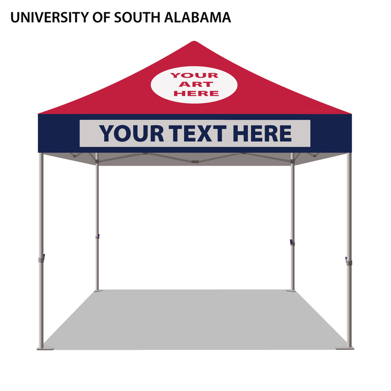 University of South Alabama Colored 10x10