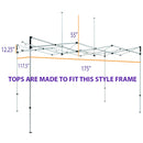 10x15 Pop Up Canopy Tent Replacement Top