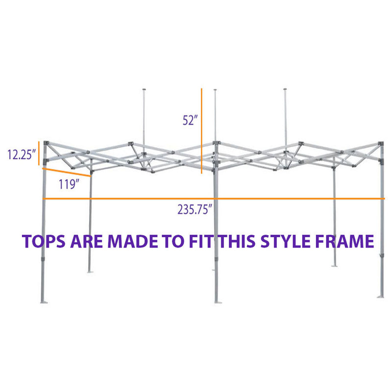 10x20 Pop Up Canopy Tent Replacement Top