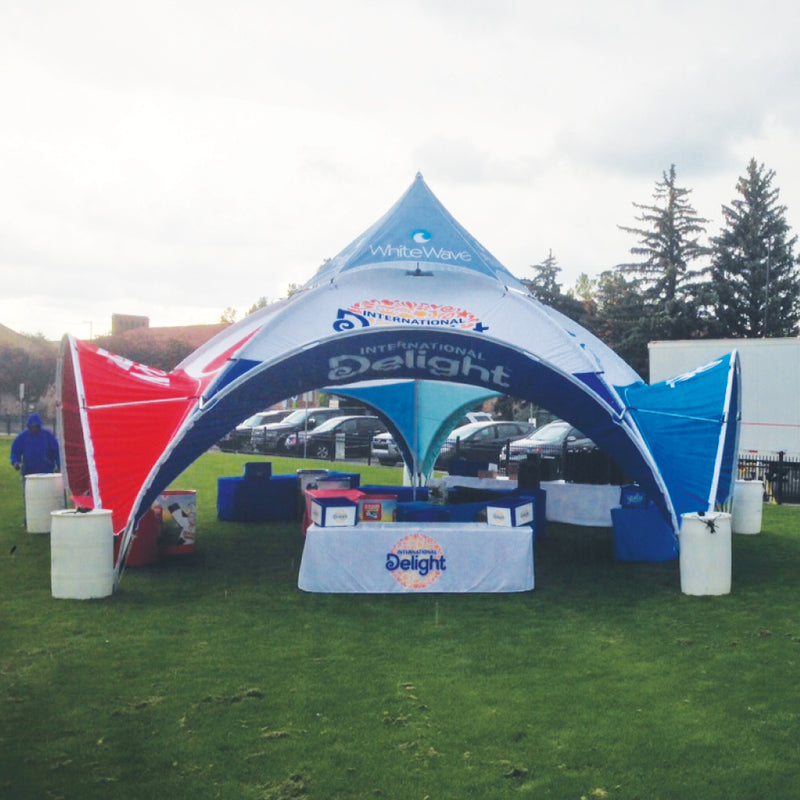 Custom Printed Expo Dome Aluminum Frame Canopy