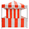 8x8 Carnival Pop Up Canopy Kit - Red & White Striped - Impact Canopies USA