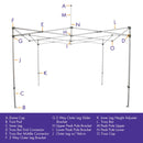 Part D. Truss Bar End Connector, DS Frame Replacement Part - Impact Canopies USA