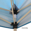 10'x10' Pop Up Canopy Outdoor Slant Leg Tent Folding Gazebo w/ Sun Wall - Impact Canopies USA