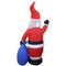 Inflatable Yard Christmas Decoration, Santa with Merry Christmas Gift Bag - 7' Tall - 4' Wide - Impact Canopies USA