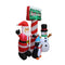 Inflatable Yard Christmas Decoration, North Pole Sign with Santa - 5' Tall - 4' Wide - Impact Canopies USA