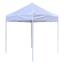 TL 6x6 Recreational Grade Steel Pop Up Canopy W/ Back Wall