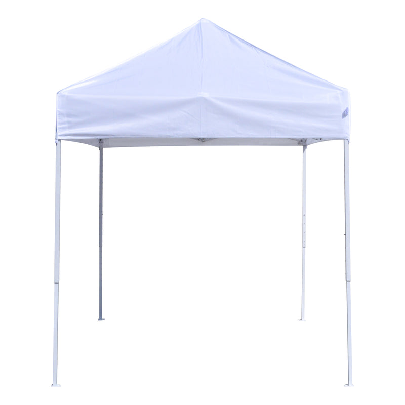 TL 6x6 Recreational Grade Steel Pop Up Canopy W/ Back Wall