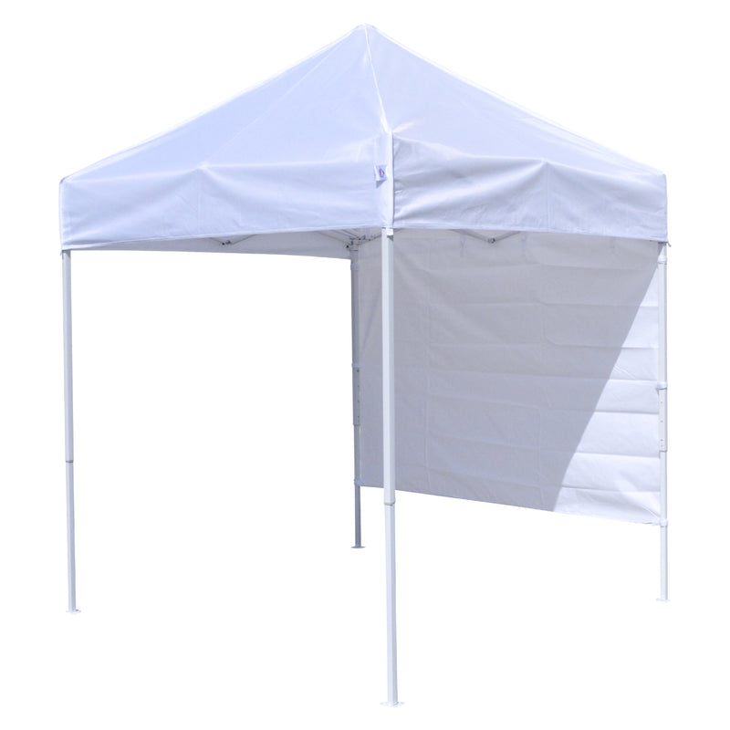 TL 6x6 Recreational Grade Steel Pop Up Canopy W/ Back Wall