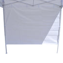 TL 6x6 Recreational Grade Steel Pop Up Canopy W/ Back Wall