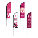 Stop Cancer Breast Cancer Awareness Pacific Petite Flag