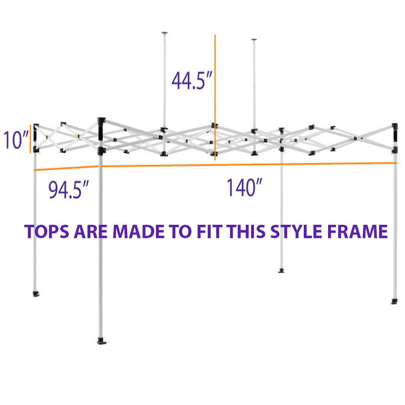 8x12 Pop Up Canopy Tent Replacement Top