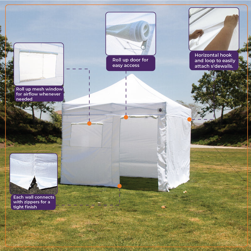 10x10 Emergency Response Shelter with Medical Wall - Impact Canopies USA