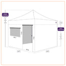 10x10 Emergency Response Shelter with Medical Wall - Impact Canopies USA