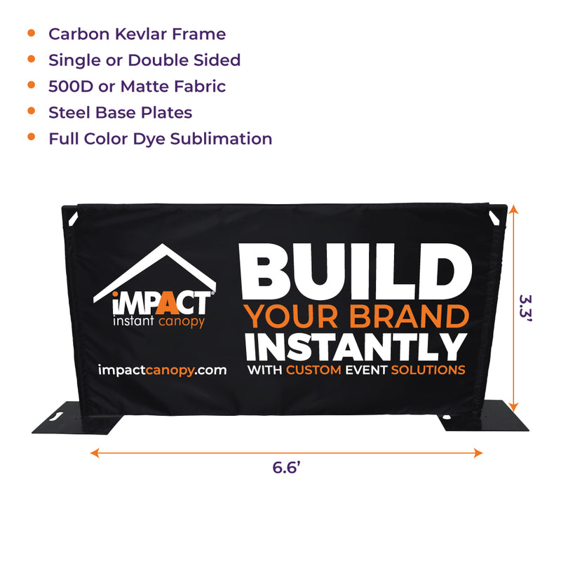 Custom Printed Freestanding Barrier Sign