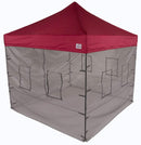 10x10 DS Steel Frame with Food Service Vendor Sidewalls with Windows - Impact Canopies USA