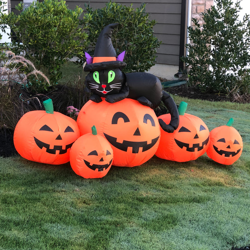 HALLOWEEN - Yard Inflatable Cat in the Patch