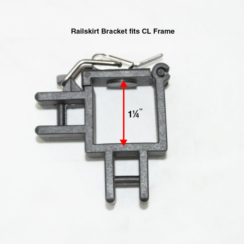 10' Rail Skirt Bar Kit Assembly - Fits Impact CL Frame or Square Size - 1 1/4" - Impact Canopies USA