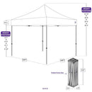 10X10 M Pop up Canopy Tent Replacement Aluminum Frame - Commercial Grade - Impact Canopies USA