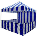 10x10 Pop up Carnival Canopy Tent Vendor Booth with Sidewall and Half Walls - Impact Canopies USA