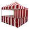 10x10 Pop up Carnival Canopy Tent Vendor Booth with Sidewall and Half Walls - Impact Canopies USA