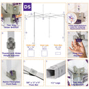 8X12 DS Pop up Canopy Tent Replacement Steel Frame - Impact Canopies USA