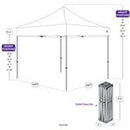 10x10 DS Pop Up Canopy Tent with Roller Bag (Choose Color) - Impact Canopies USA