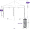 8X8 DS Pop up Canopy Tent Replacement Steel Frame - Impact Canopies USA