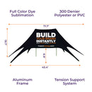 Custom Printed Aluminum Double Pole Spider Canopy