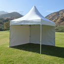 10x10 Heavy Duty Folding High Peak Marquee Canopy Tent - 100% Waterproof PVC Fabric - With Sidewalls - Impact Canopies USA