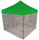 10x10 DS Steel Frame with Food Service Vendor Sidewalls with Windows - Impact Canopies USA