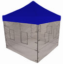 10x10 DS Steel Frame with Food Service Vendor Sidewalls with Windows - Impact Canopies USA