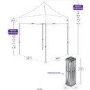 5x5 DS Pop Up Canopy Tent - Impact Canopies USA