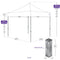 10x10 ML Pop up Canopy Tent 100% Waterproof - Impact Canopies USA