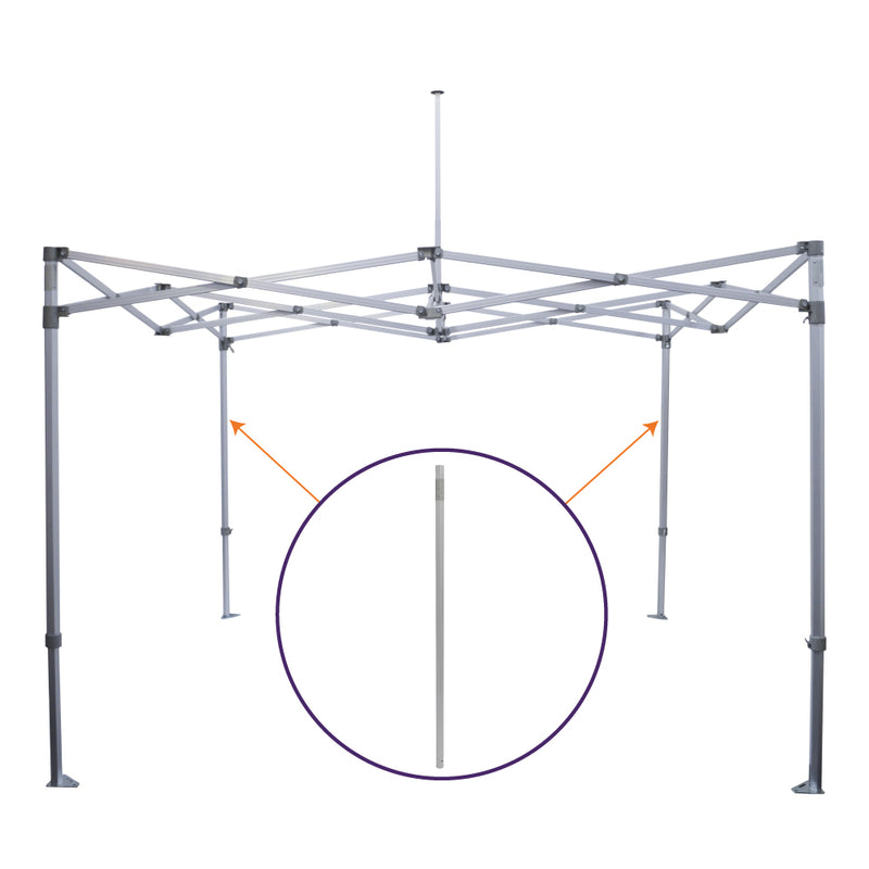 M Part J. | Aluminum Outer Leg with Velcro