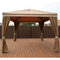 10X10 Gazebo Screen House TAN - Impact Canopies USA