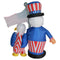 4th of July Airblown Inflatable Yard Decoration Uncle Sam with American Eagle - 6ft - Impact Canopies USA