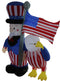 4th of July Airblown Inflatable Yard Decoration Uncle Sam with American Eagle - 6ft - Impact Canopies USA