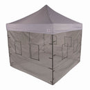 10x10 DS Steel Frame with Food Service Vendor Sidewalls with Windows - Impact Canopies USA