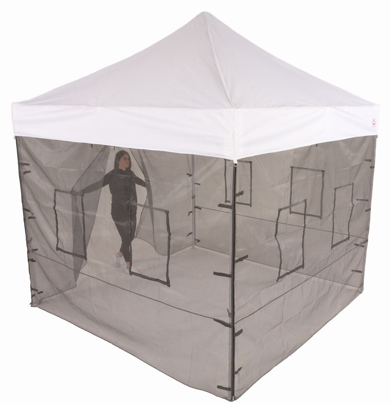 10x10 Pop up Canopy Food Service Mesh Sidewalls with Windows (WALLS ONLY)